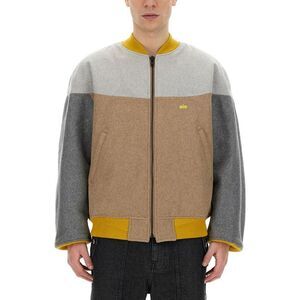 AIE Colorblock Bomber Jacket with Contrast Trim Men MULTICOLOUR Outerwear